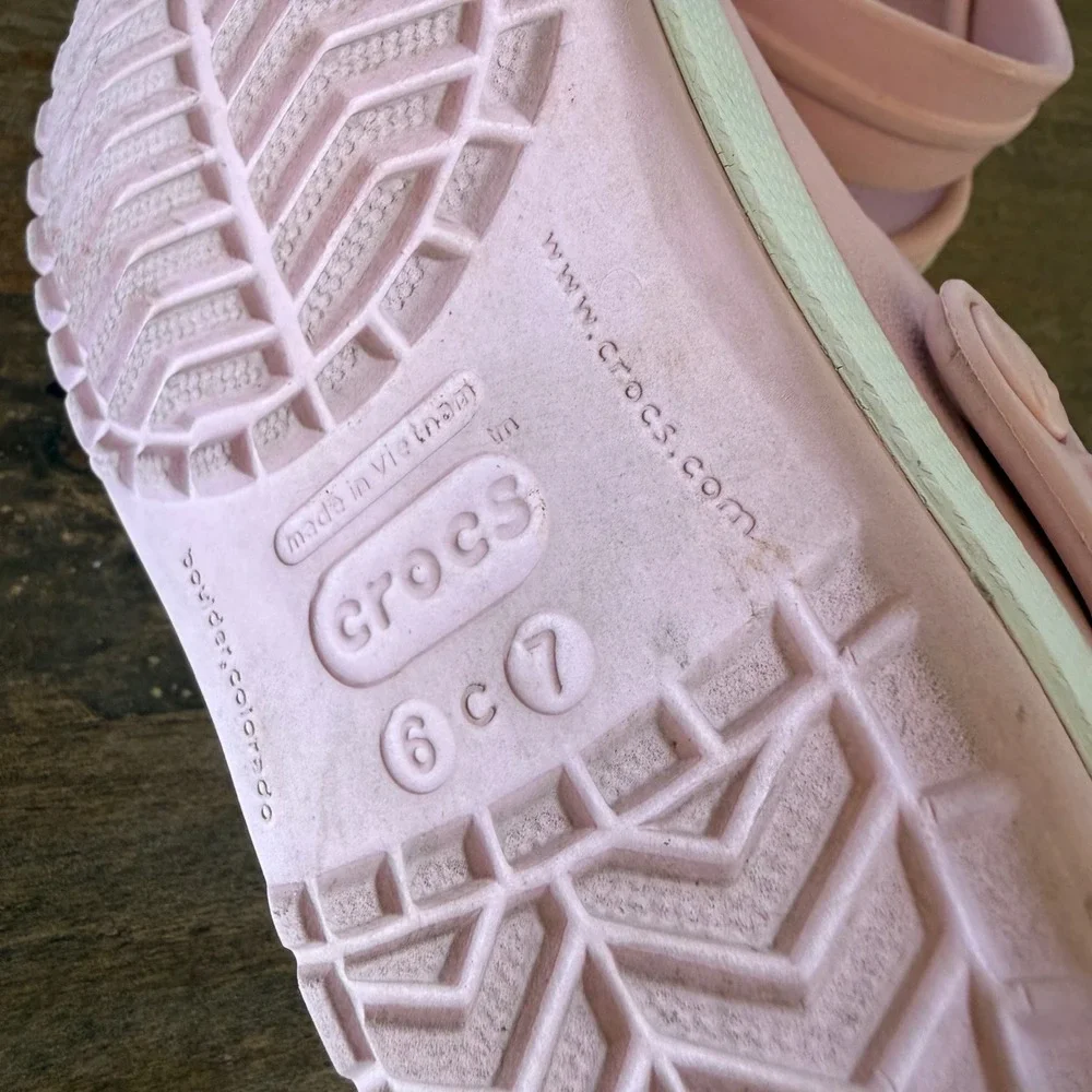Crocs Crocband Pink Clogs Toddler Girls Size C6 C7